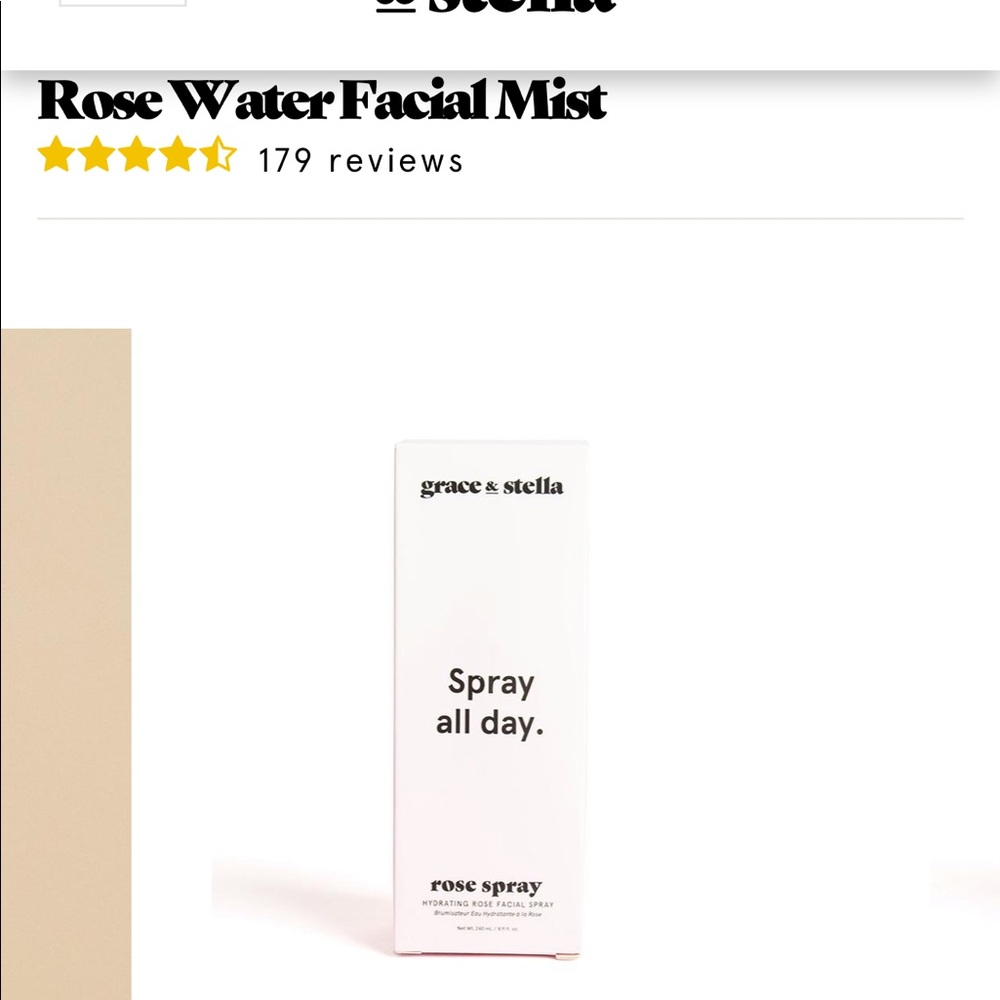 Grace & Stella Rose Water Mist Spray